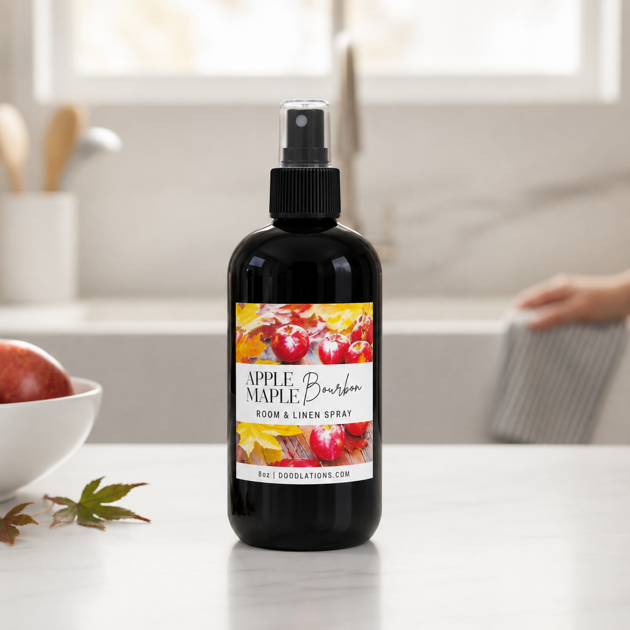 Doodlations Room & Linen Spray | Apple & Maple Bourbon