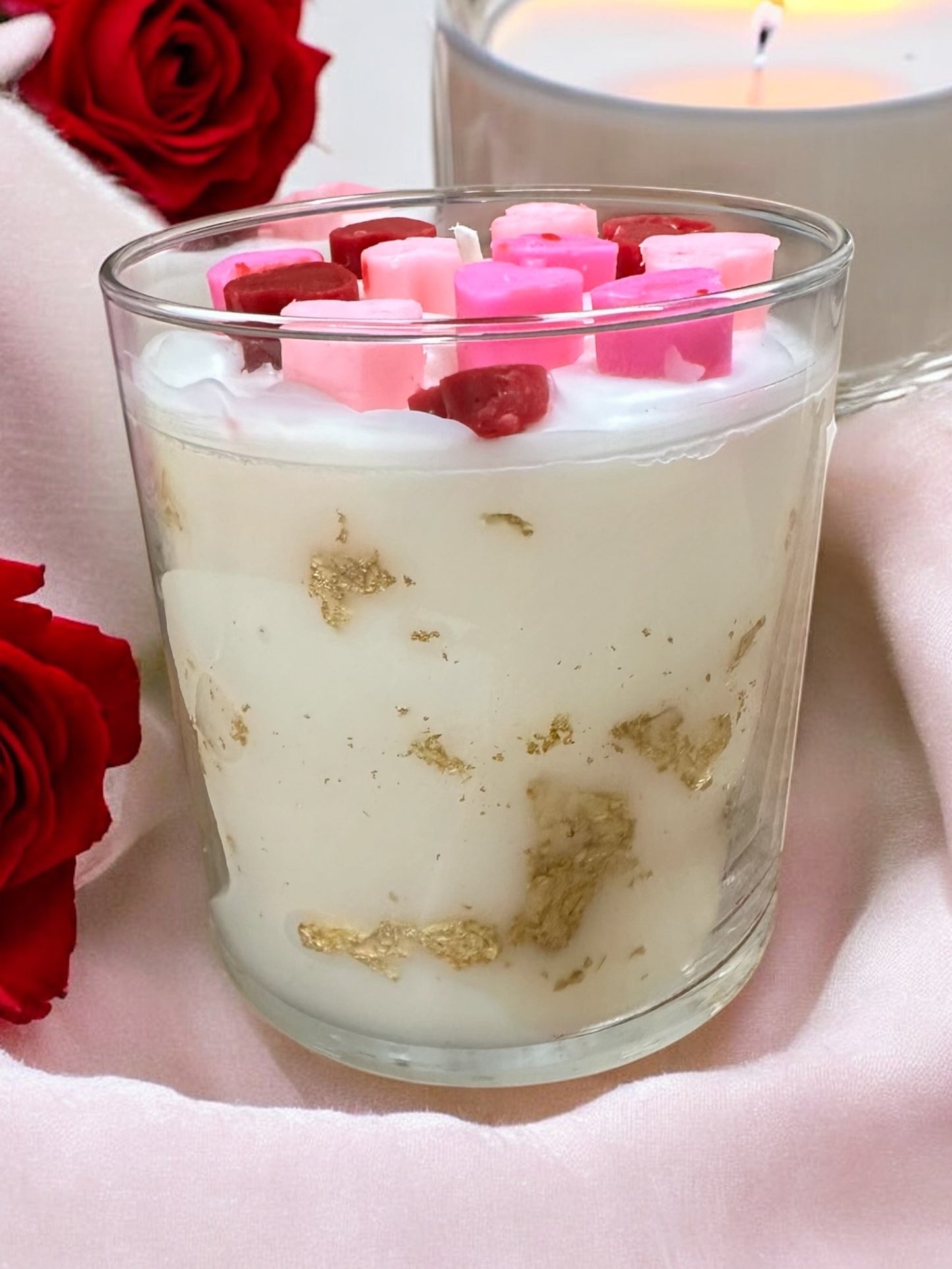 Vanilla Valentine's Day Candles (Options Available)