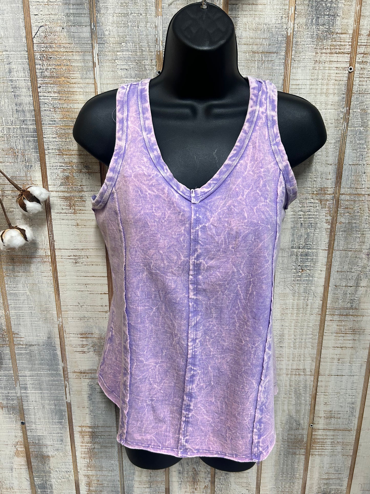 Clearance Purple Mineral Wash Shirt