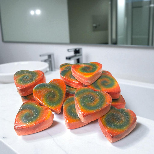 Doodlations Tie-Dye Heart Bath Bombs