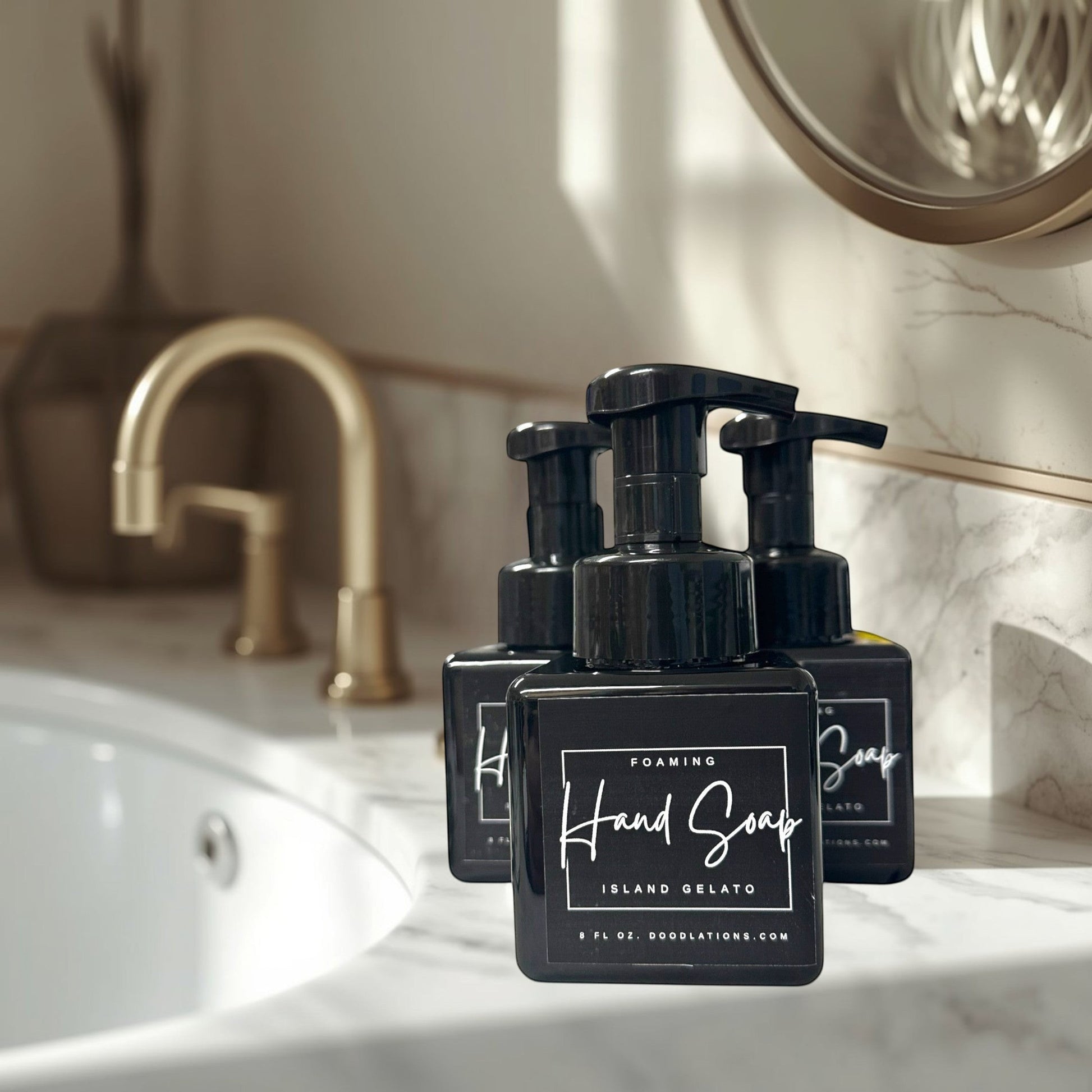 Doodlations foaming Island Geleto hand soap