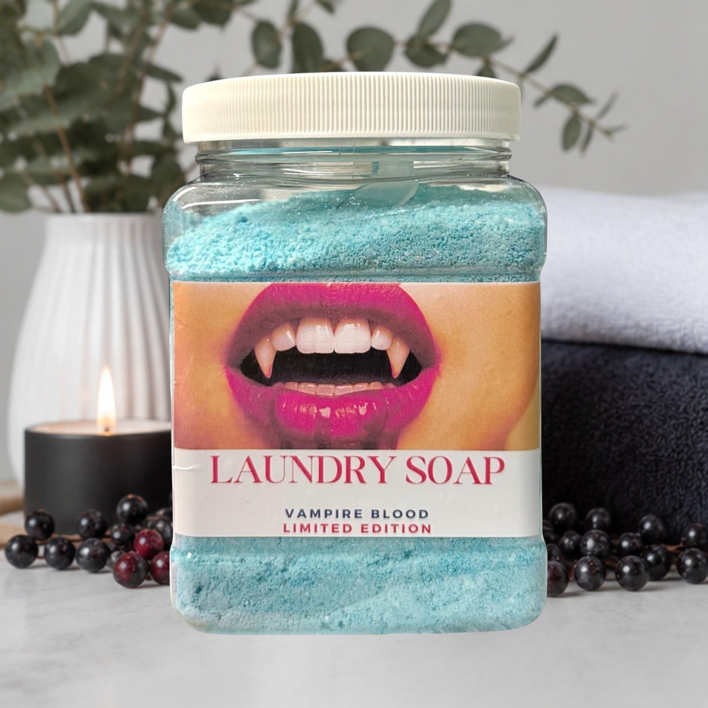 Elevate your laundry routine with Doodlations Laundry Scent Boosters, crafted to deliver long-lasting fragrance and a fresh, luxurious scent experience with every wash. Handmade in small batches, this concentrated scent booster enhances clothes, towels, sheets, and linens with bold fragrance that lasts.

Designed for both HE and standard washing machines, Vampire Blood adds an extra layer of freshness while helping fabrics smell clean, rich, and beautifully scented long after laundry day.