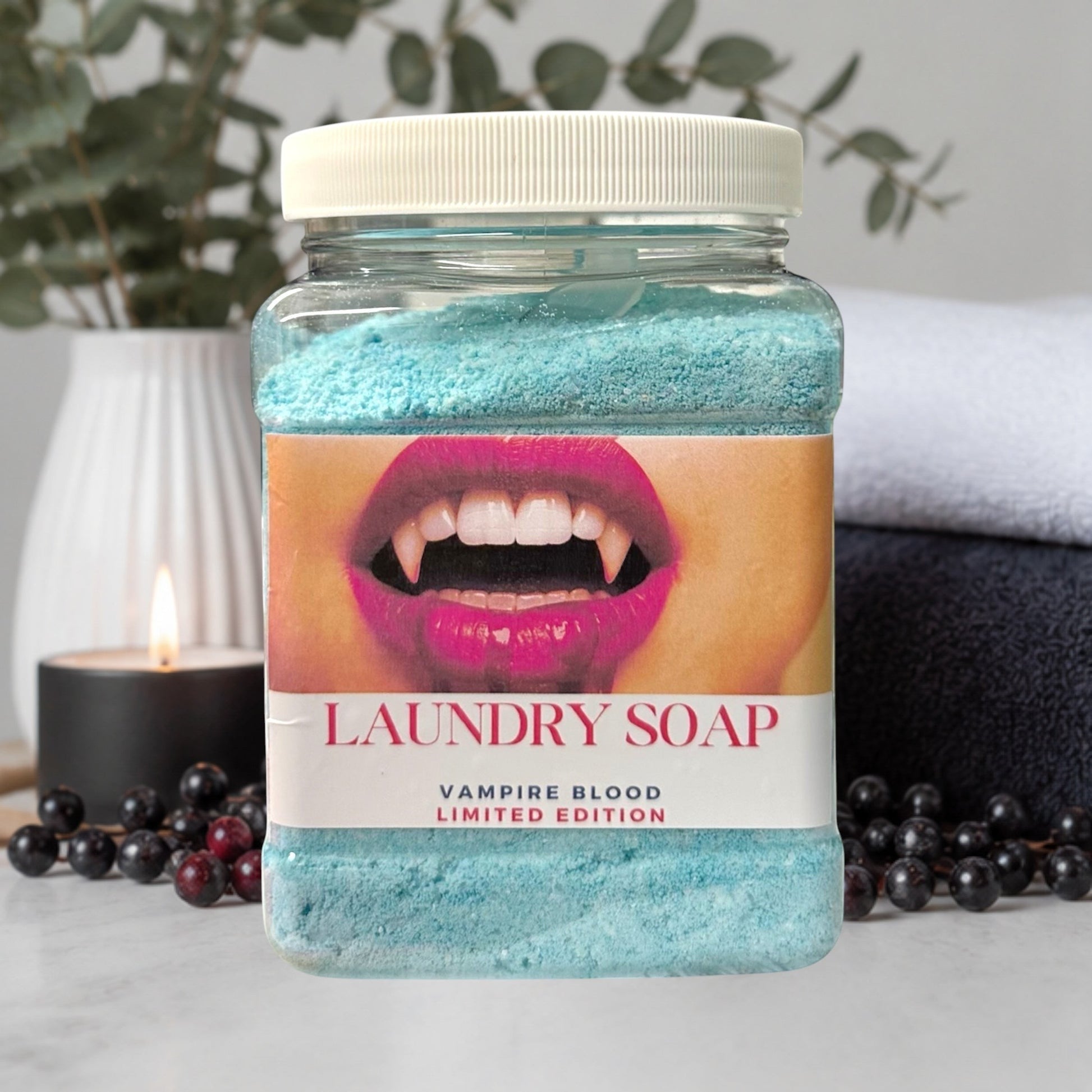 Elevate your laundry routine with Doodlations Laundry Scent Boosters, crafted to deliver long-lasting fragrance and a fresh, luxurious scent experience with every wash. Handmade in small batches, this concentrated scent booster enhances clothes, towels, sheets, and linens with bold fragrance that lasts.

Designed for both HE and standard washing machines, Vampire Blood adds an extra layer of freshness while helping fabrics smell clean, rich, and beautifully scented long after laundry day.