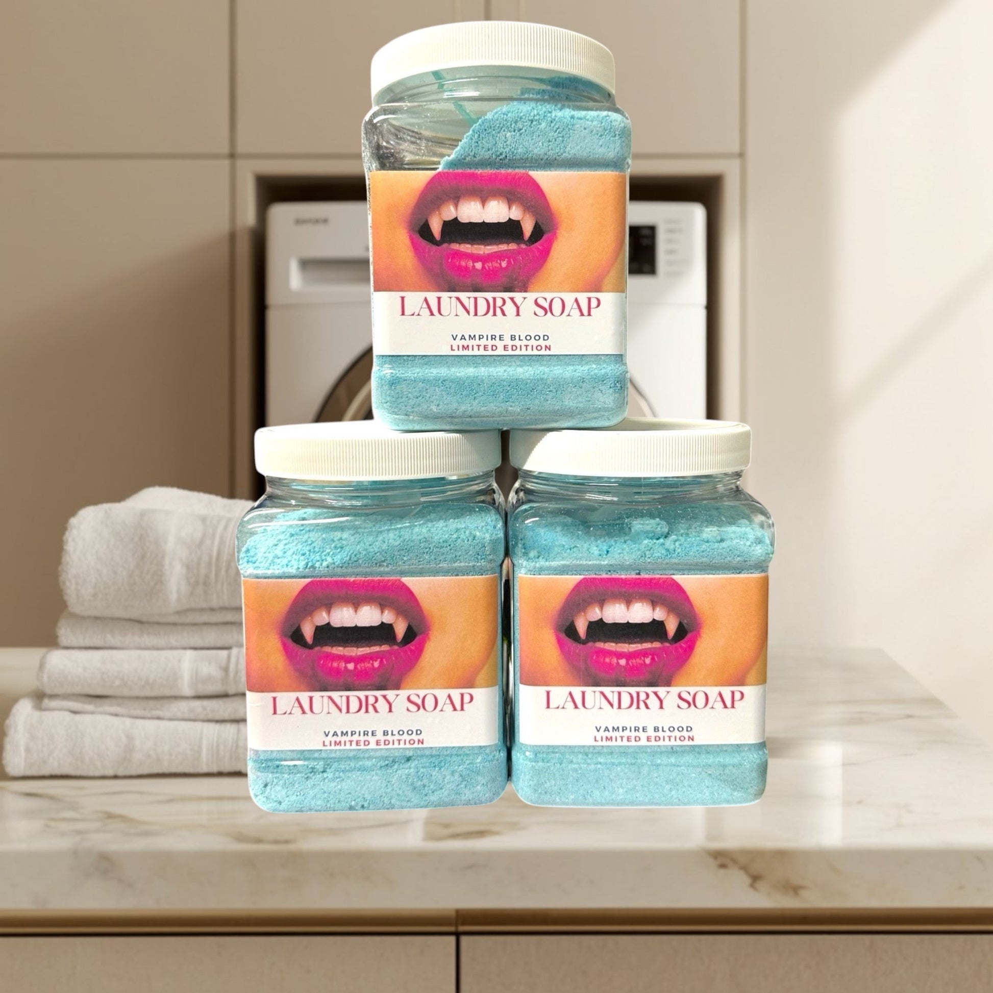 Elevate your laundry routine with Doodlations Laundry Scent Boosters, crafted to deliver long-lasting fragrance and a fresh, luxurious scent experience with every wash. Handmade in small batches, this concentrated scent booster enhances clothes, towels, sheets, and linens with bold fragrance that lasts.

Designed for both HE and standard washing machines, Vampire Blood adds an extra layer of freshness while helping fabrics smell clean, rich, and beautifully scented long after laundry day.