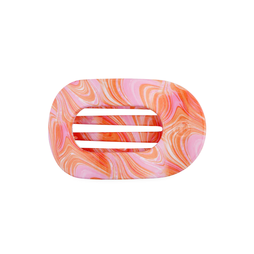 Just Keep Swimming Flat Round Hair Clip