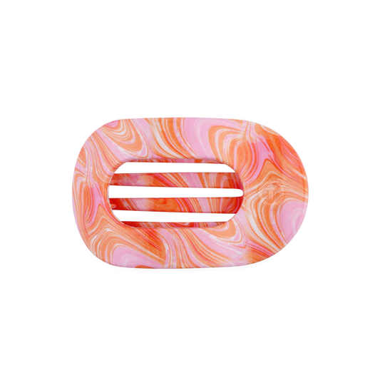 Just Keep Swimming Flat Round Hair Clip