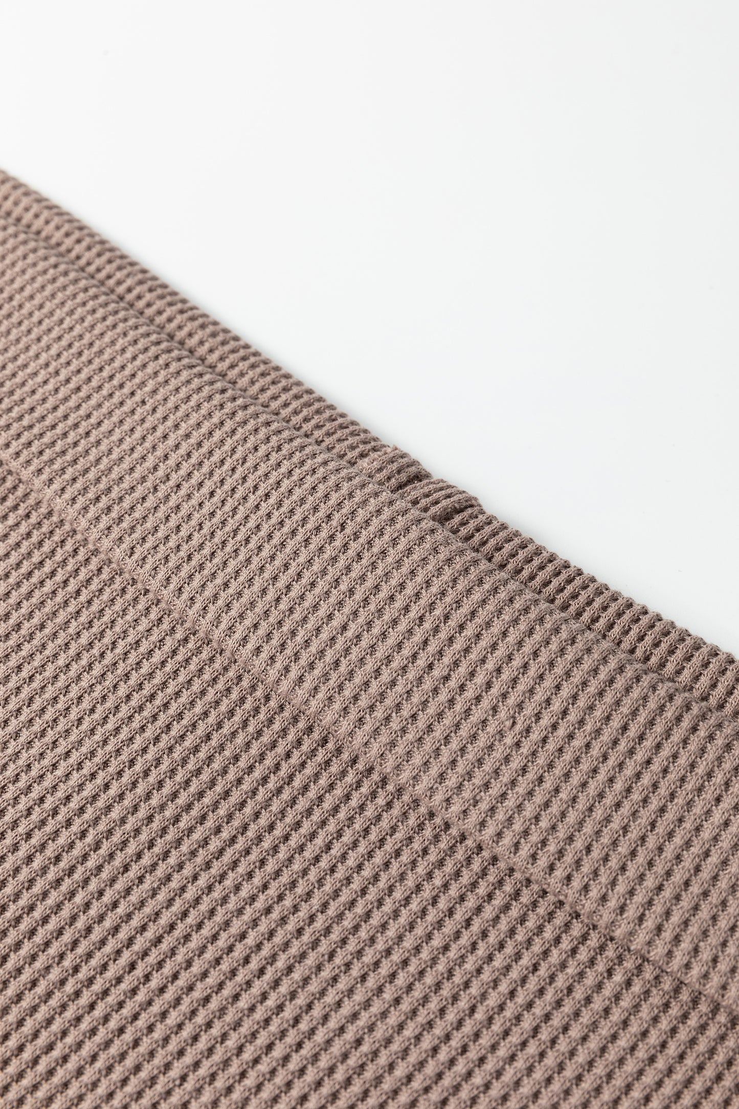 Waffle Knit Asymmetric Top