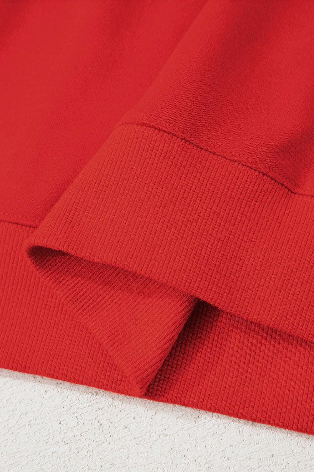 The Millie - Red Striped Sleeve Sweatshirt