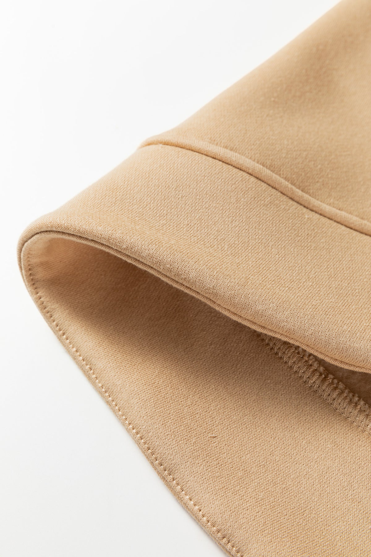 Light Beige V-Neck Sweatshirt