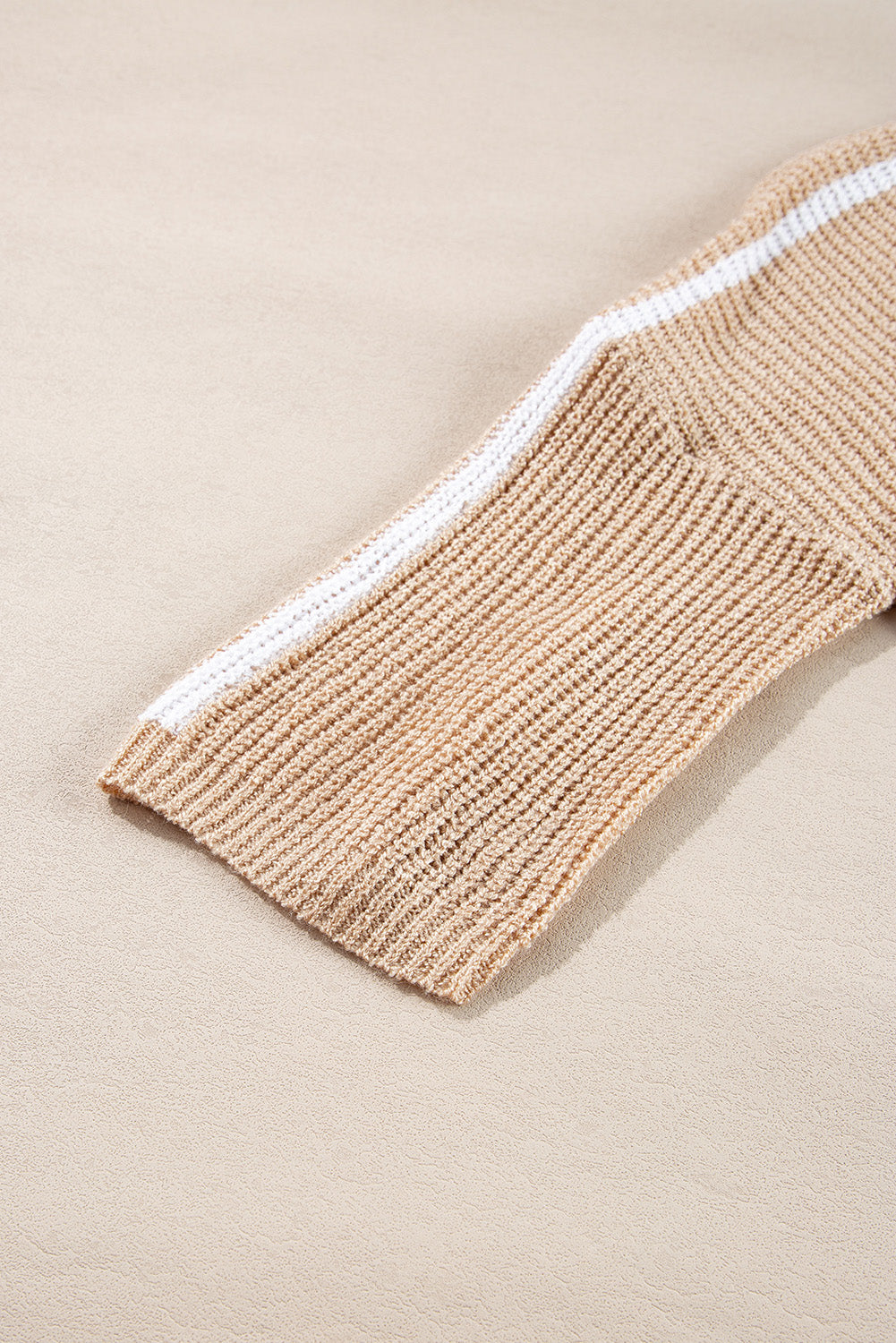 Light Beige Crew Neck Sweater