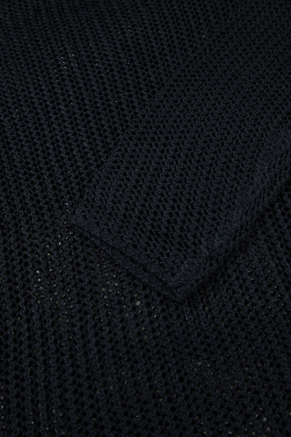 Close-up of black textured fabric