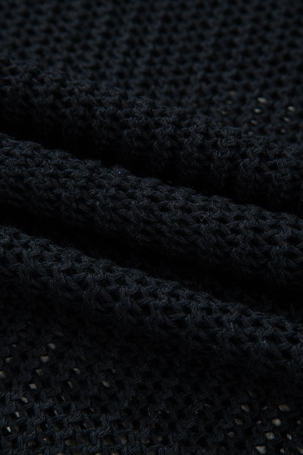 Close-up of black textured fabric