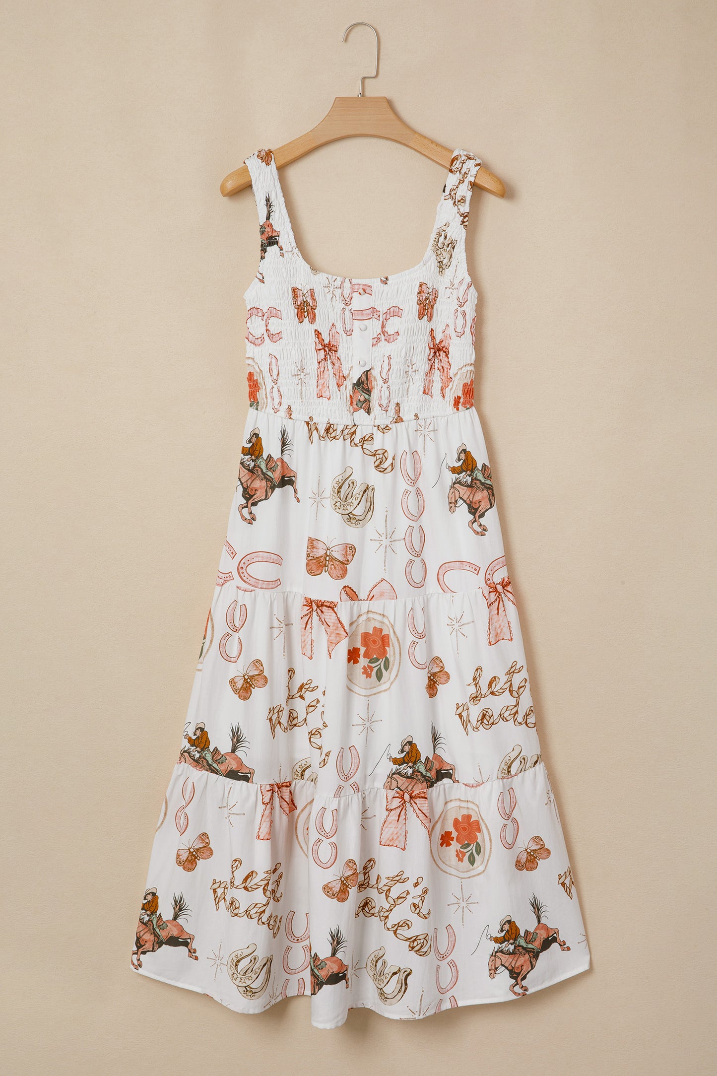 Western Midi Shift Dress