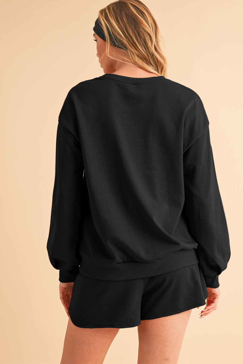 COFFEE Sweatshirt and Shorts Set