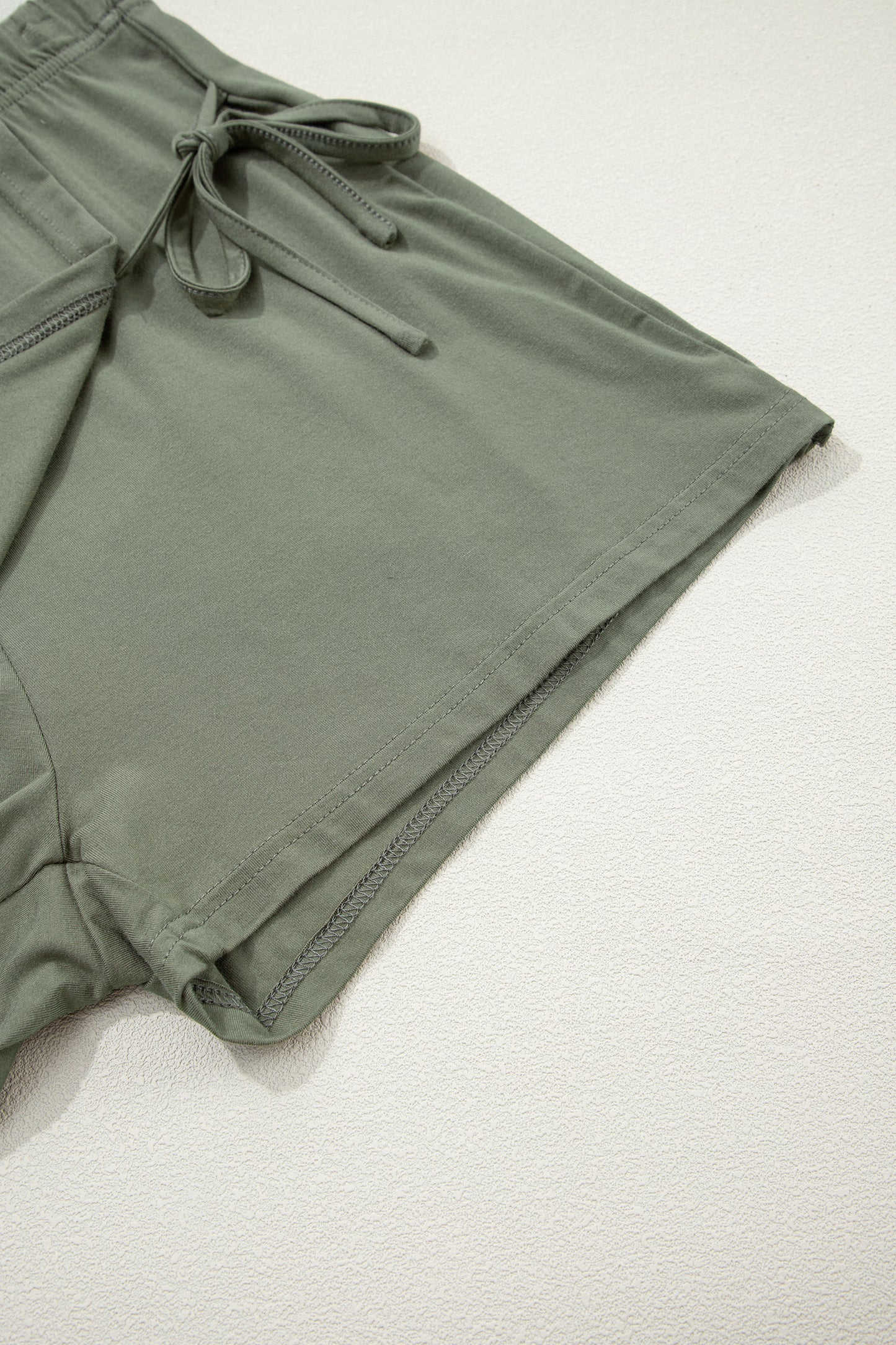 Oversize Tee Tie Wrap Skort 2pcs Set