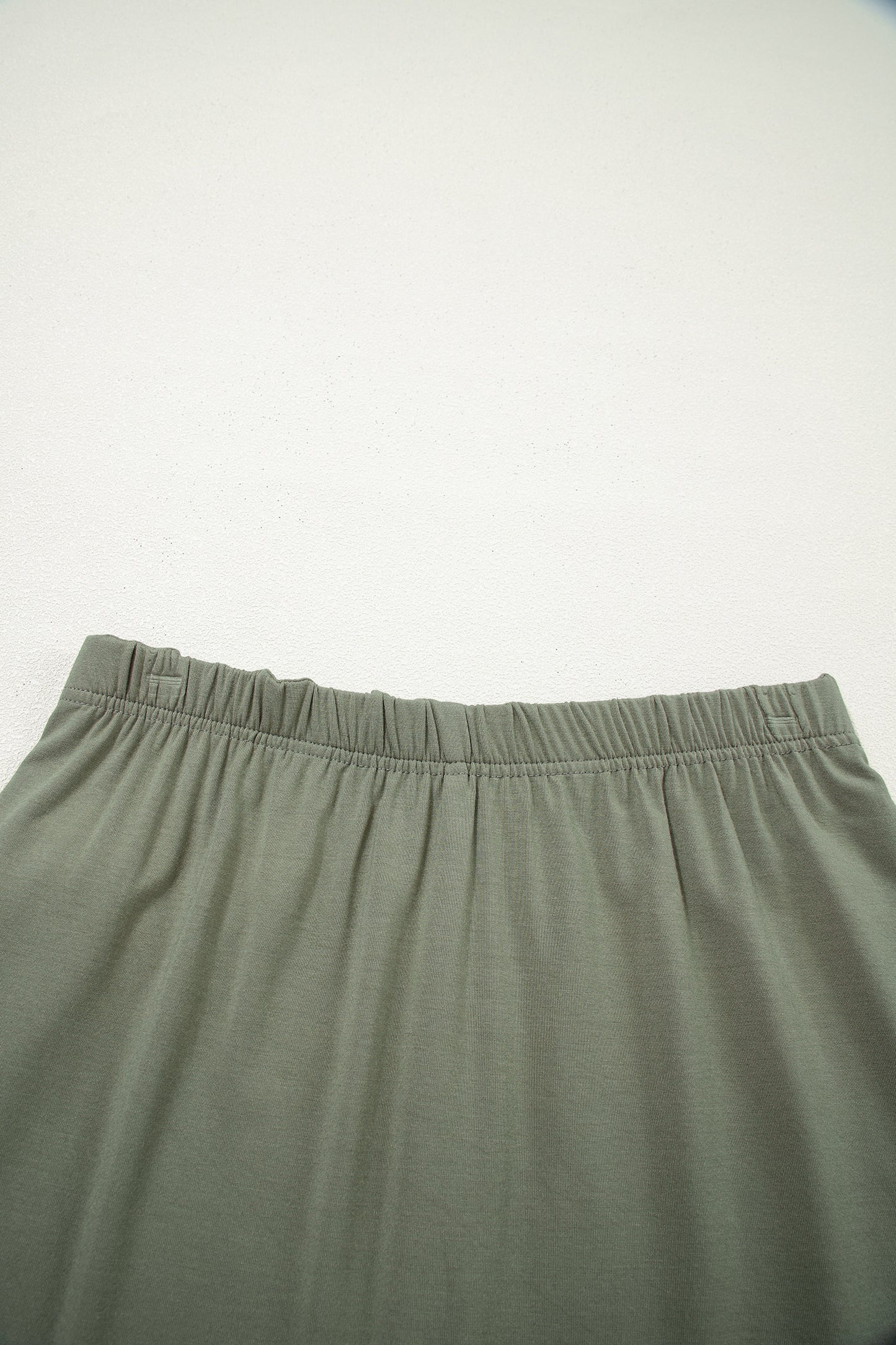 Oversize Tee Tie Wrap Skort 2pcs Set