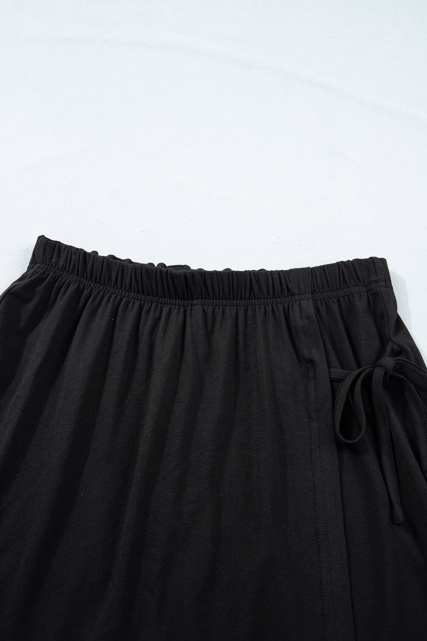 Black Tie Wrap Mini Skort 2pcs Set