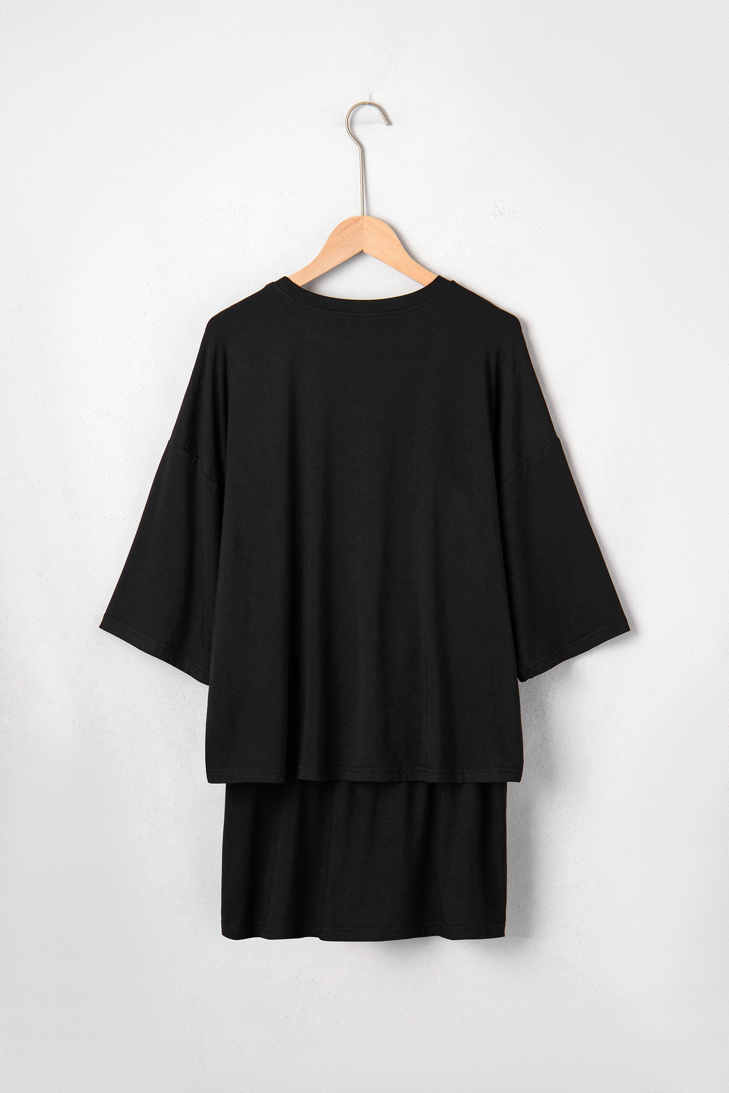 Black Tie Wrap Mini Skort 2pcs Set