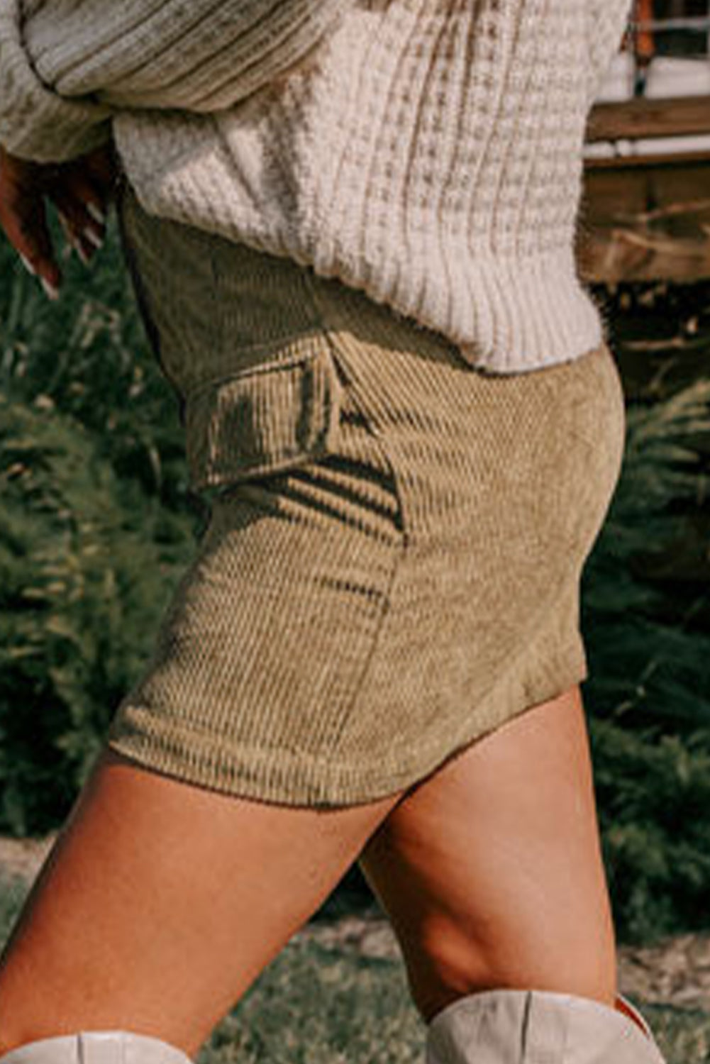 Corduroy Mini Skirt