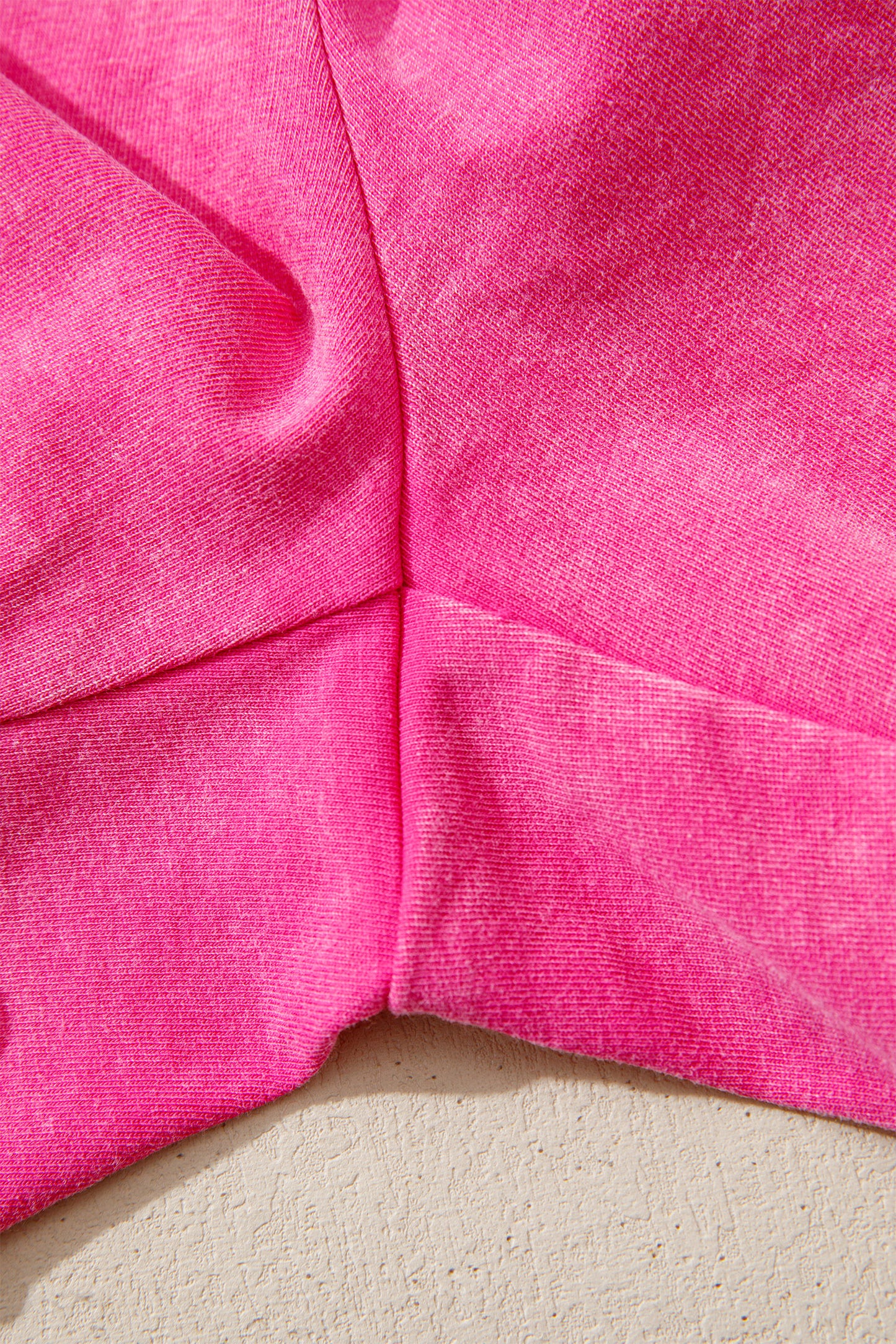 Rose Mineral Washed Elastic Shorts