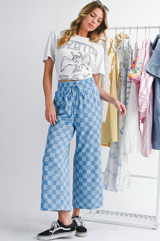 Blue Checkered Pants