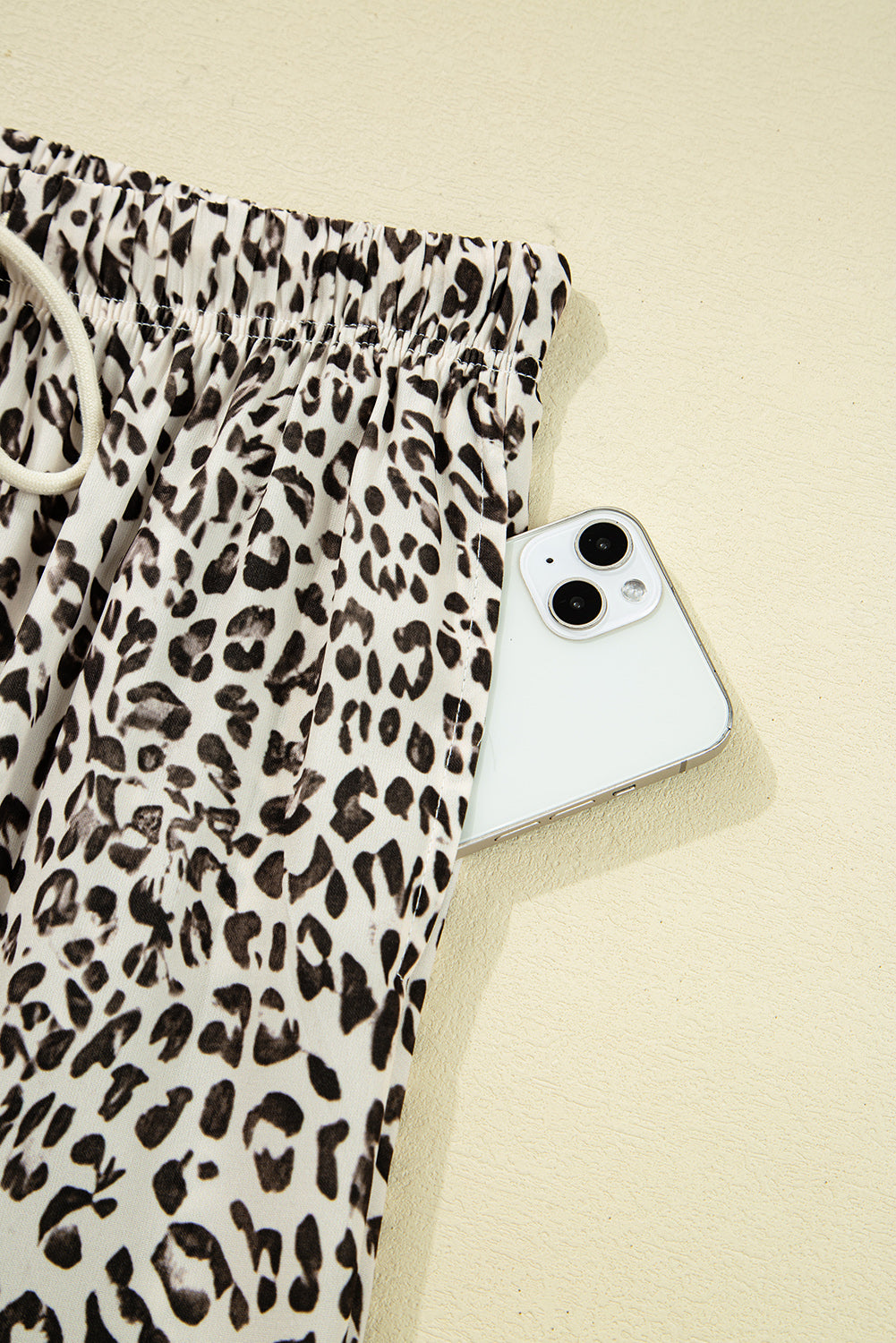 Leopard Drawstring Pants