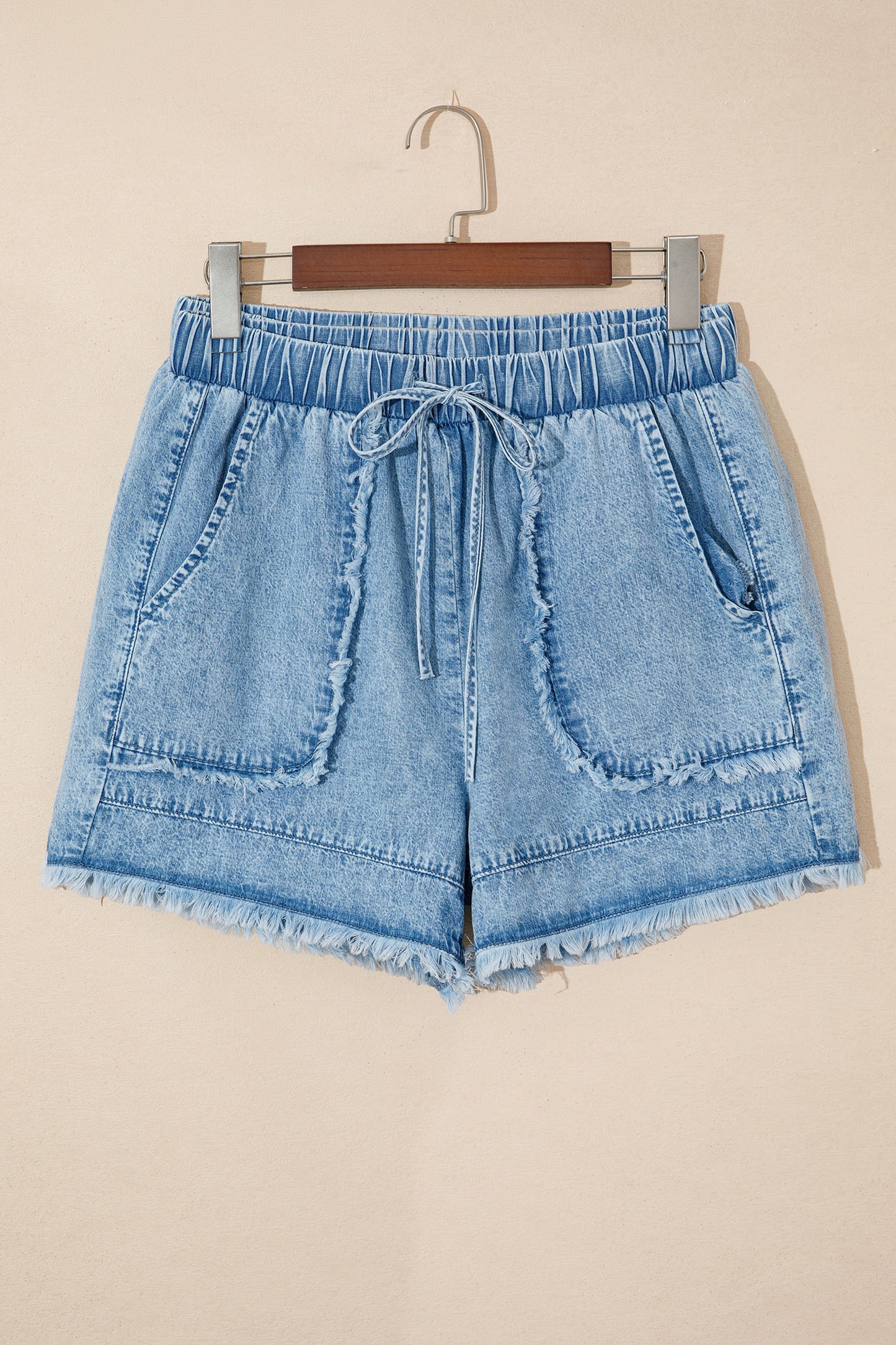 Frayed Edge Denim Shorts