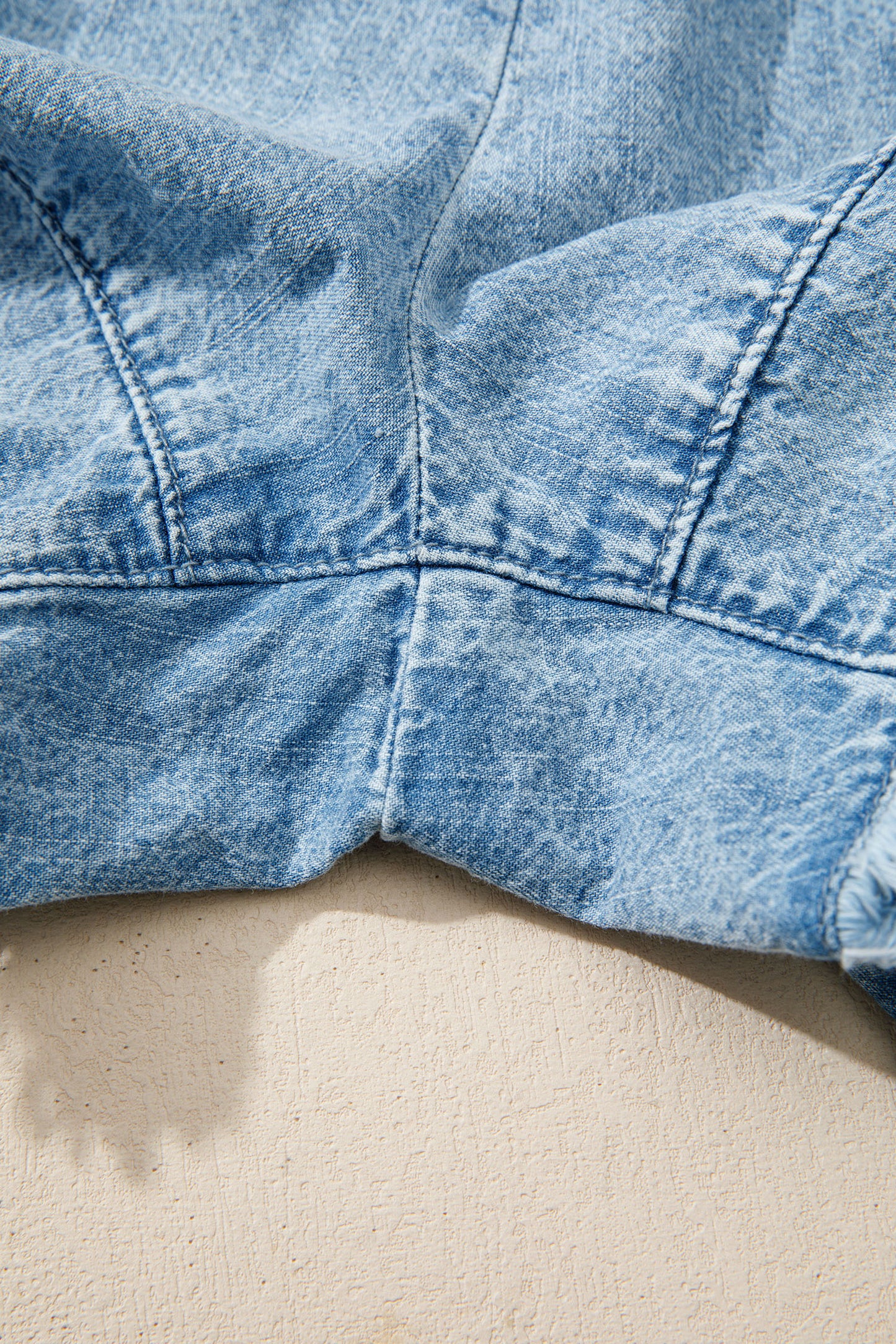 Frayed Edge Denim Shorts