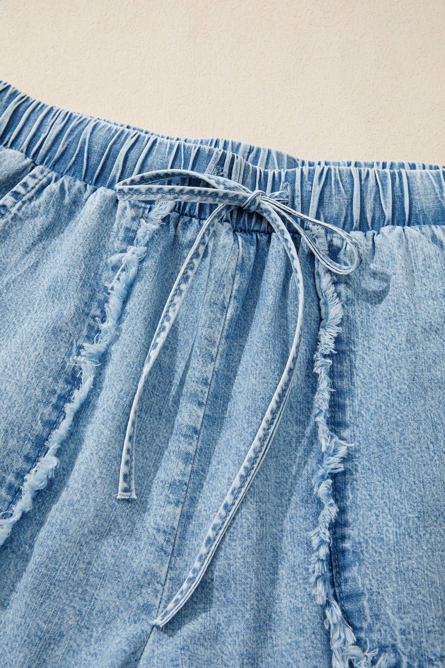 Frayed Edge Denim Shorts