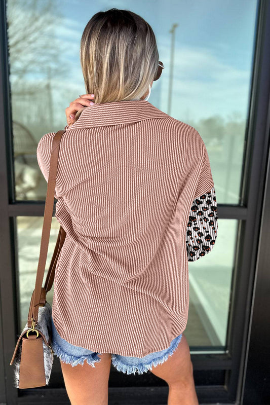 The Elizabeth - Leopard Ribbed Shacket