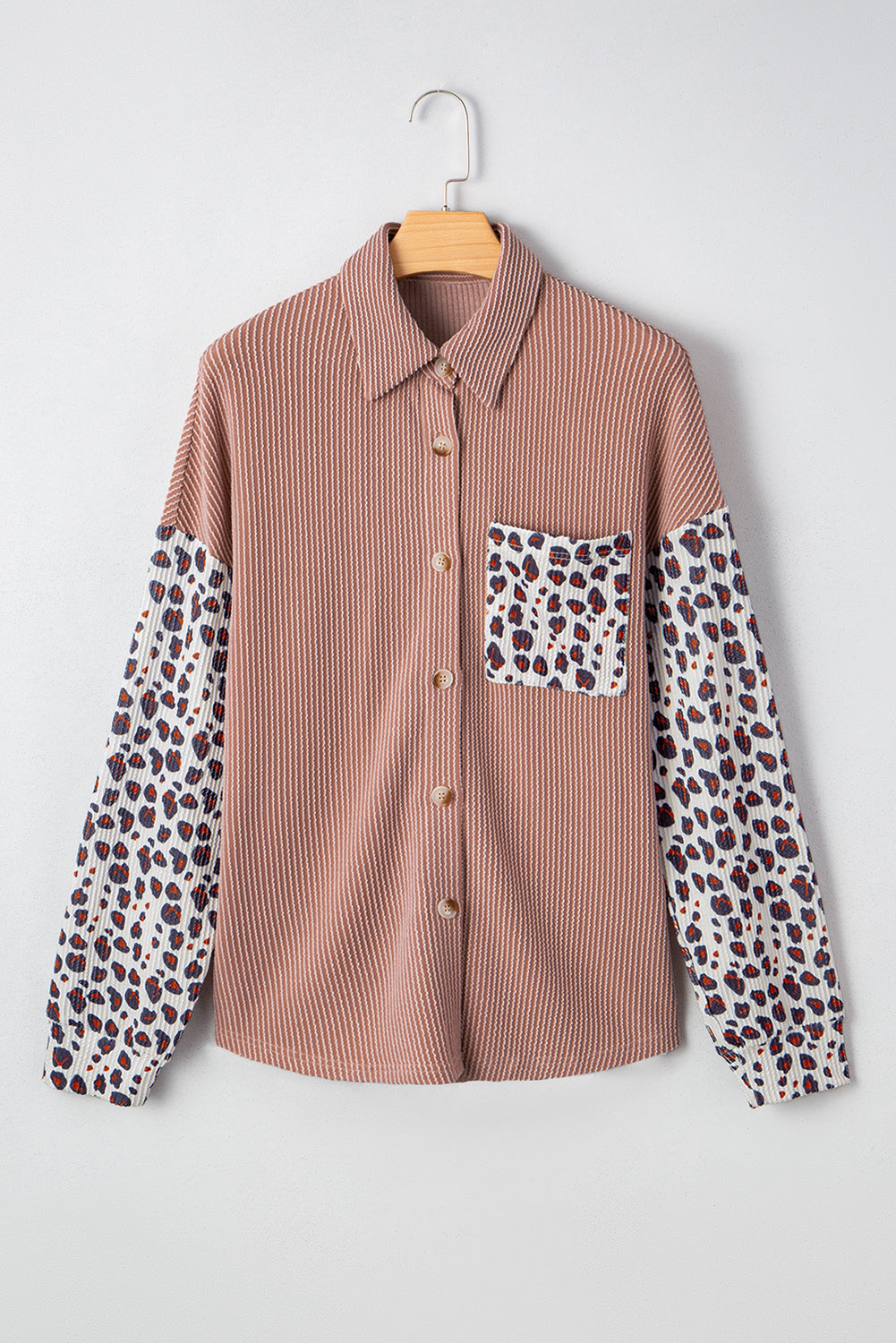 The Elizabeth - Leopard Ribbed Shacket