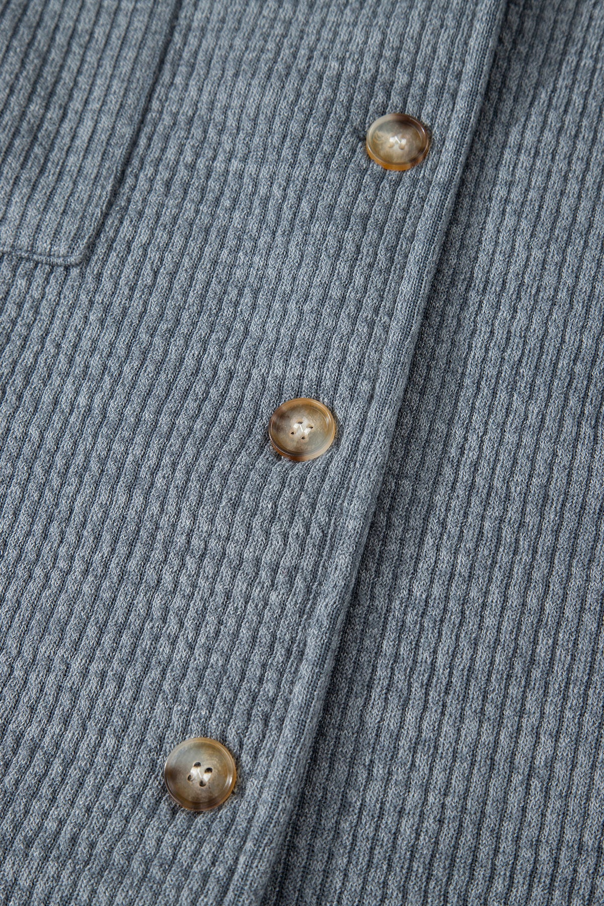 Ribbed Knit Button Front Pocket Casual Shacket - Colors Available