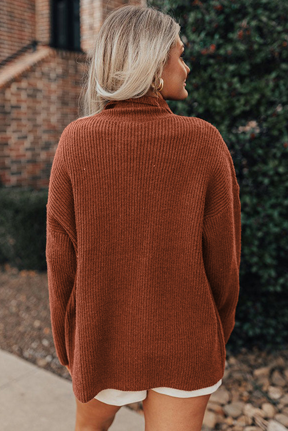Ribbed Knit Button Front Pocket Casual Shacket - Colors Available