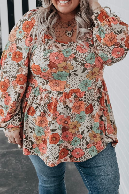The Caroline - Flower Print Blouse