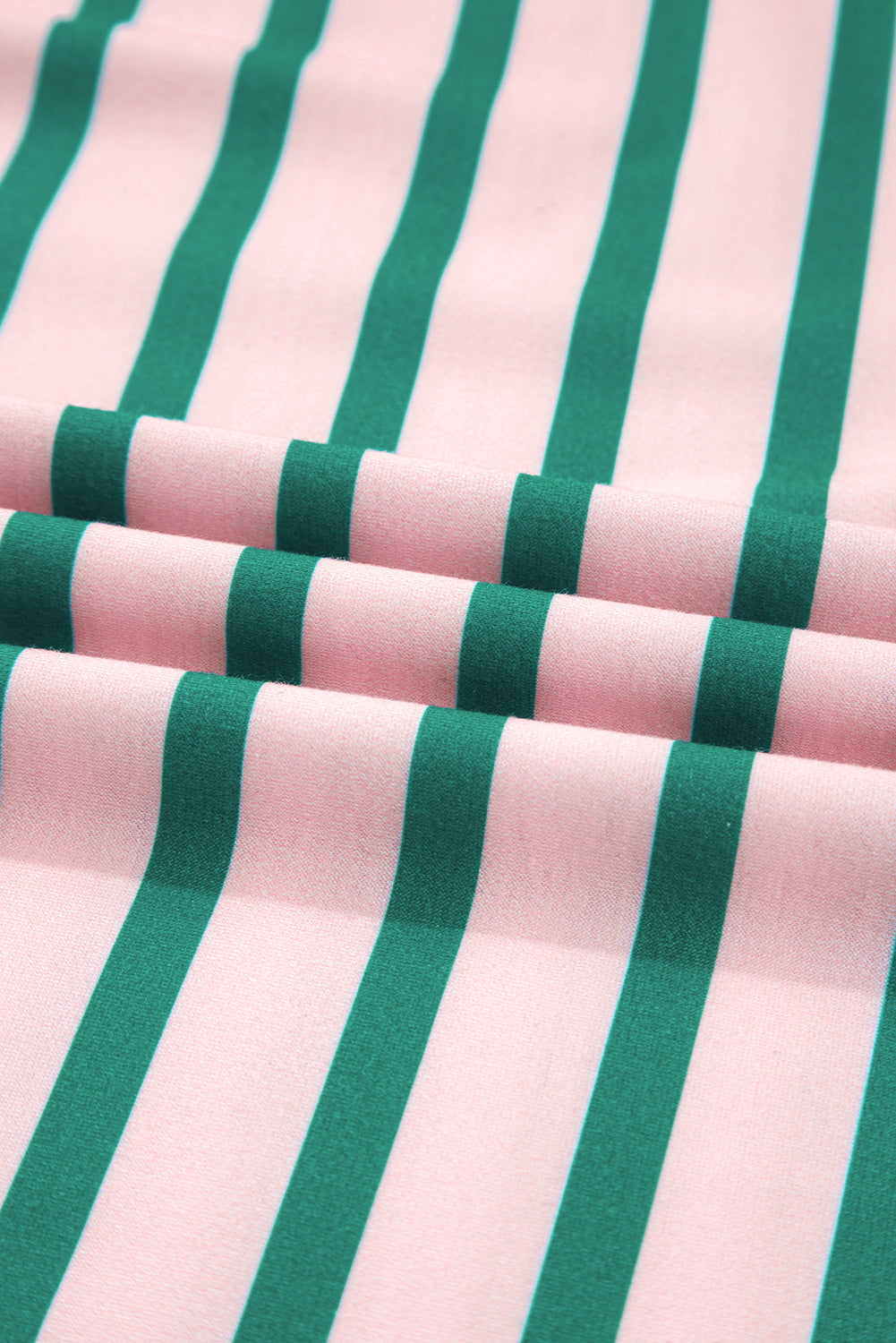 The Talia - Teal and Pink Striped Sweatshirt