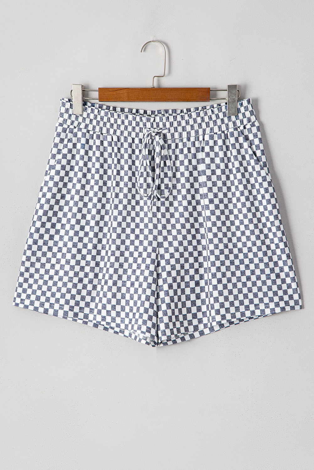 Gray Checkered Shorts