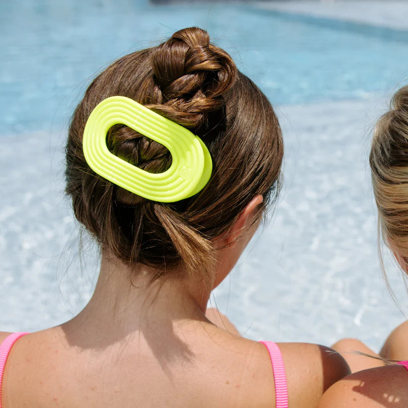 Teleties Palm Glow Flat Round Hair Clip