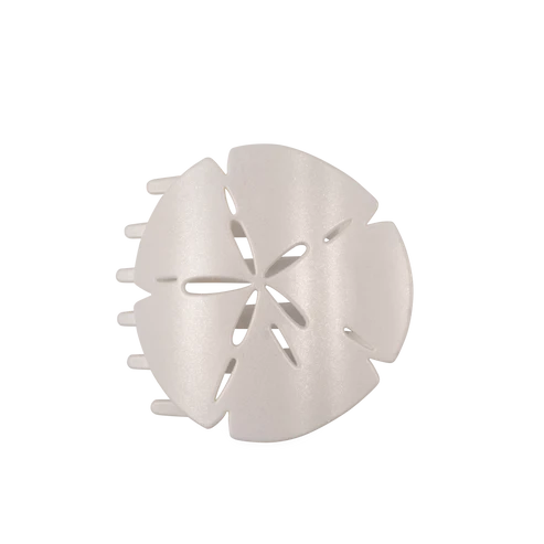Sand Dollar Flat Round Hair Clip