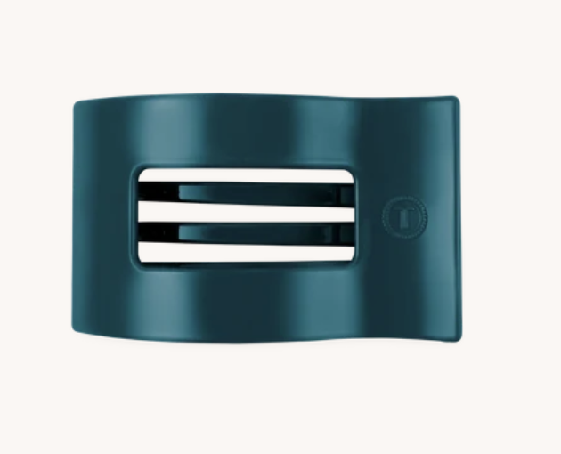 Teleties Teal With It Flat Rectangle Hair Clip - Options Available