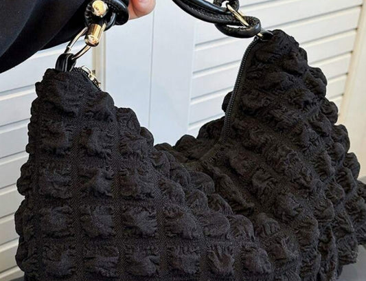 Bubble Pleated Purse