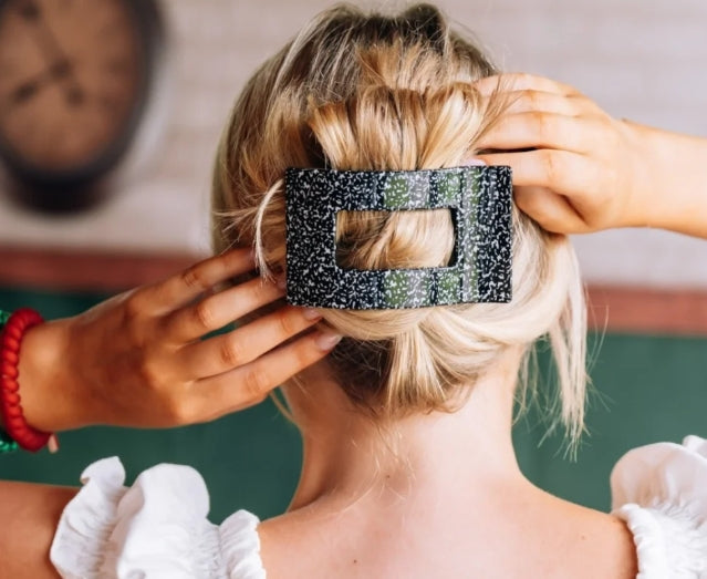 Teleties Study Session Flat Rectangle Hair Clip