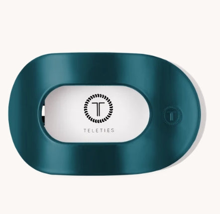 Teleties Teal With It Flat Round Hair Clip