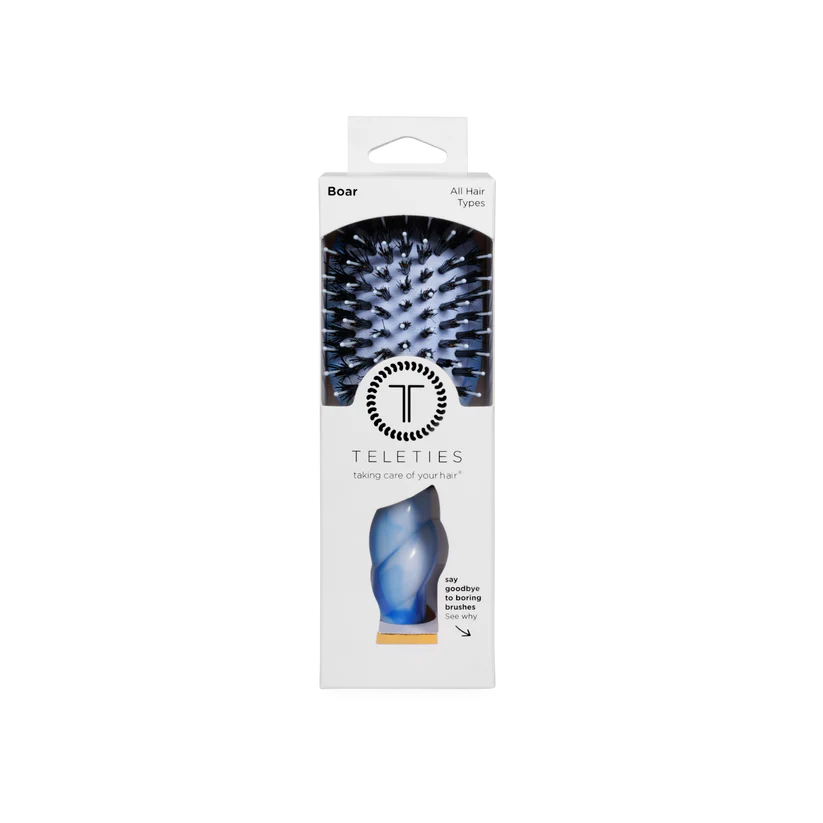 Teleties Mini Boar Bristle Hair Brush