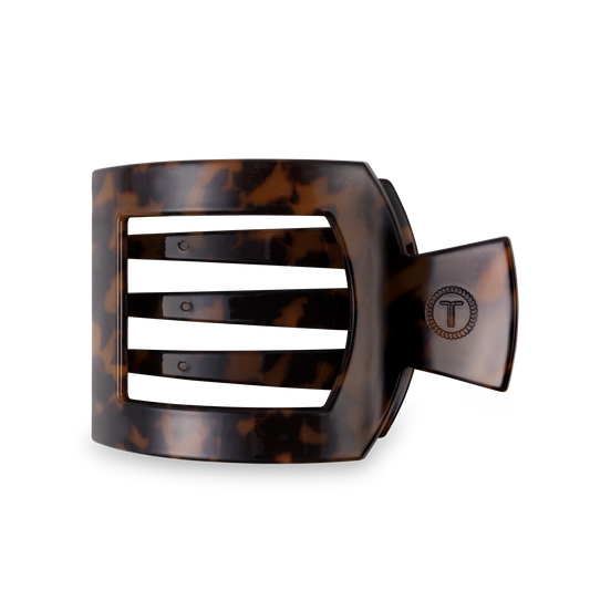 Teleties Tortoise Flat Square Hair Clip