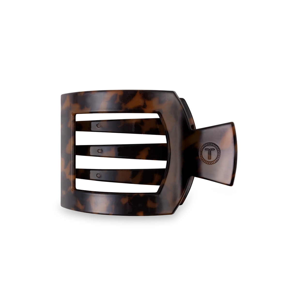Teleties Tortoise Flat Square Hair Clip