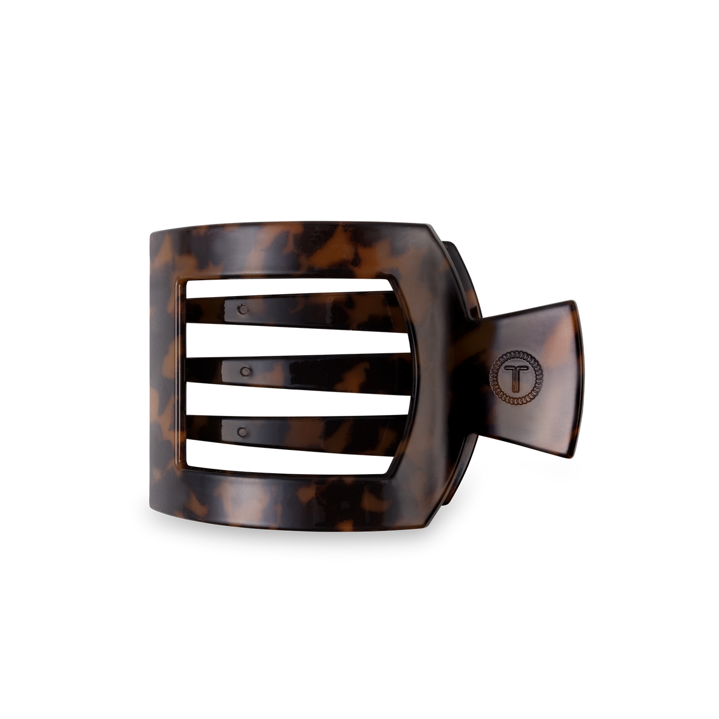 Teleties Tortoise Flat Square Hair Clip