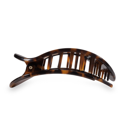 Teleties Tortoise Flat Round Hair Clip