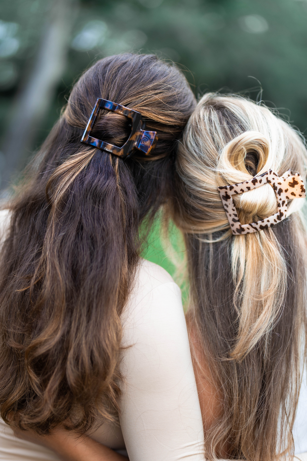 Teleties Tortoise Flat Square Hair Clip