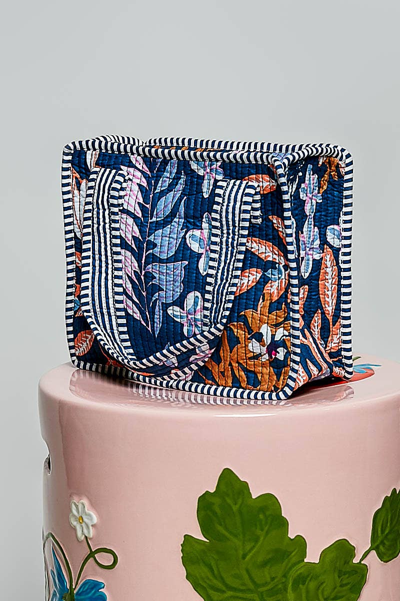 Essentials Mini Quilted Fabric Cube Bag