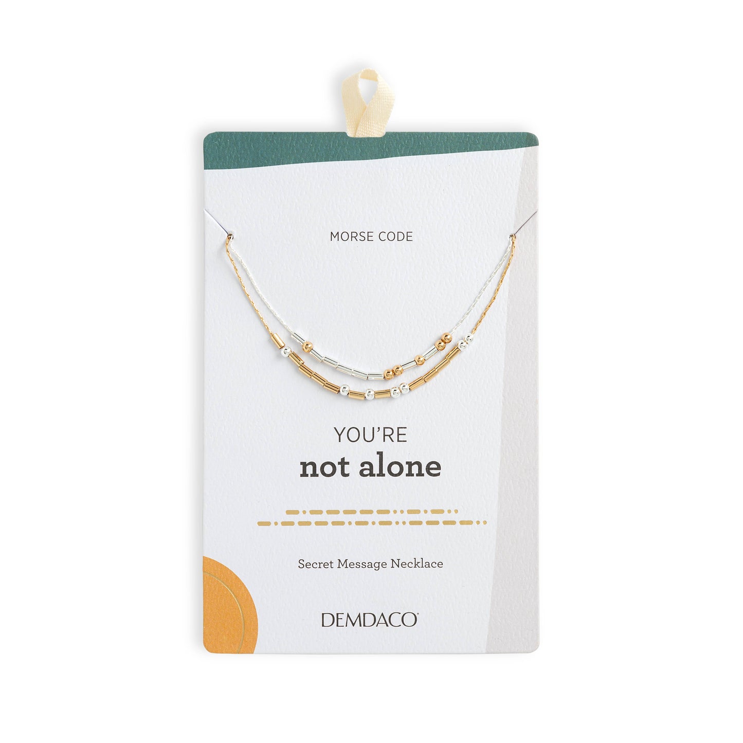 Morse Code Necklace - You're Not Alone